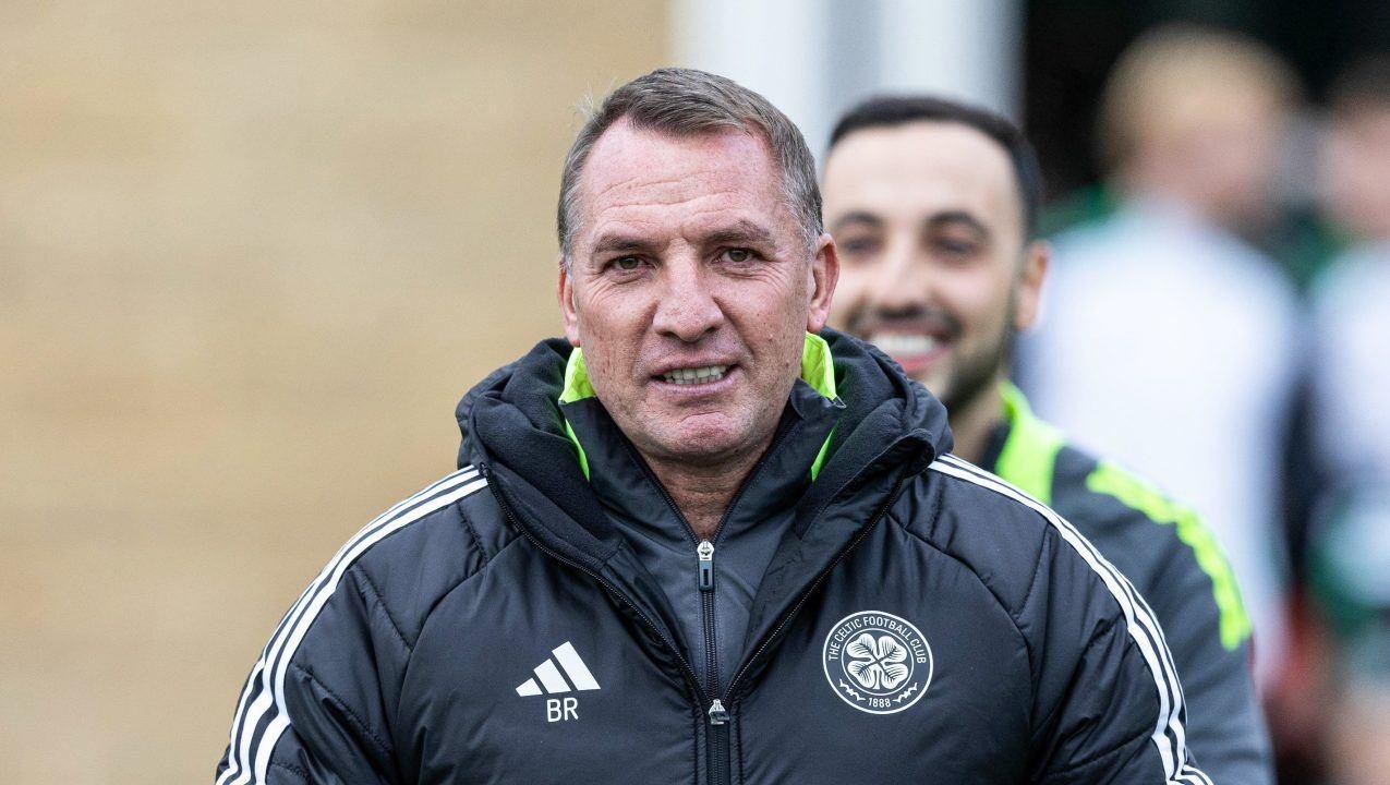 Celtic coach Brendan Rodgers reacts and delivers a recent Celtic Injury fitness update on their players ahead of their next match against Ross County in the Scottish Premiership