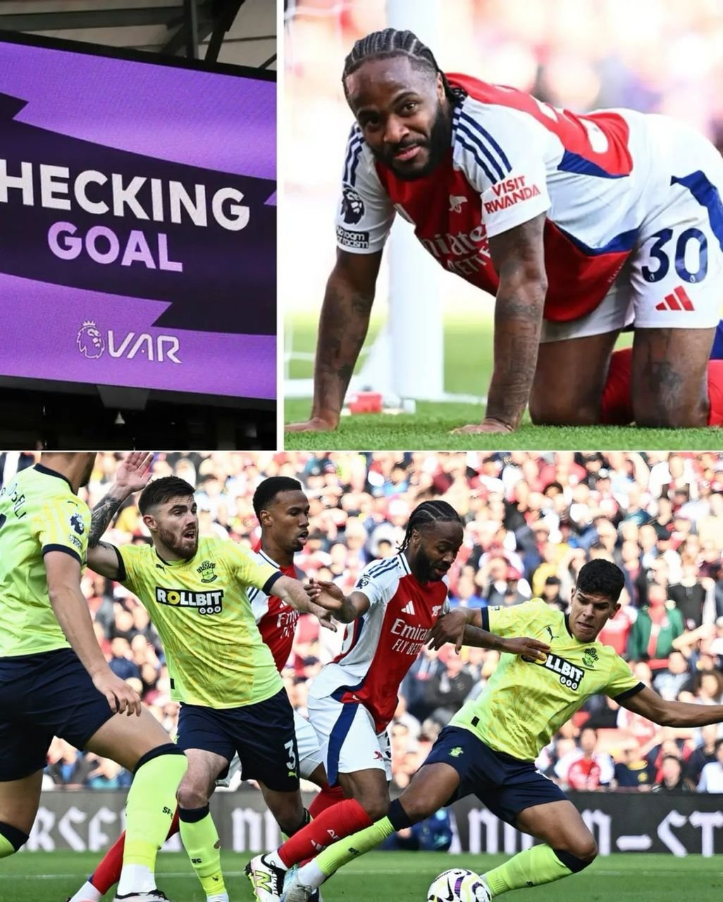 Reason why Southampton player Cameron Archer goal was not ruled out against Arsenal even after obvious Raheem Sterling foul