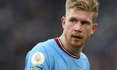 Kevin De Bruyne and three (3) other Manchester City player was listed among the top 10 best players in English Premier League