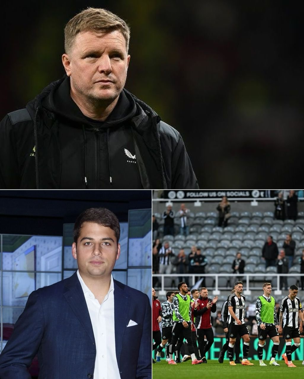 "We deserved more." Newcastle United co-owner Jamie Reuben and the 46-year-old coach Eddie Howe slam their defeat against Brighton at St James’ Park