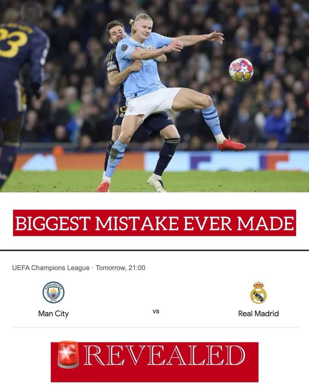 BREAKING: Manchester City might have made the biggest mistake ever by risking their biggest advantage vs Real Madrid