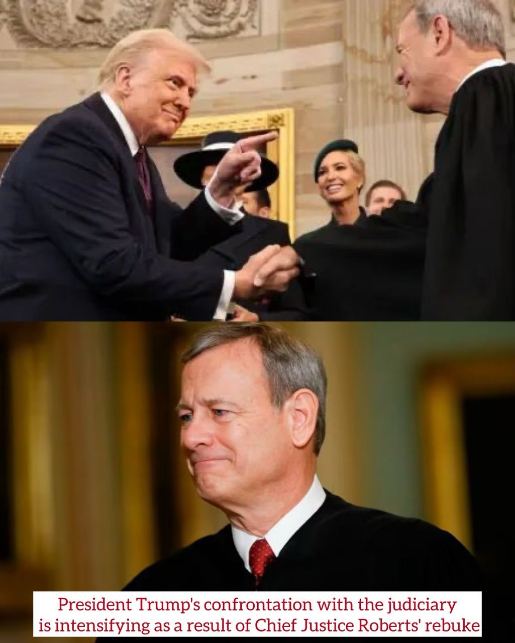 BREAKING: President Donald Trump's confrontation with the judiciary is intensifying as a result of Chief Justice Roberts' rebuke