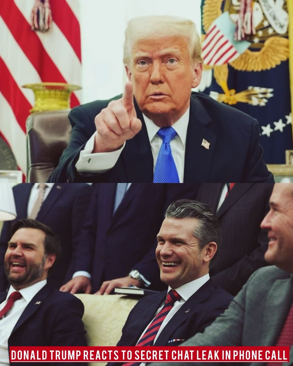 REVEALED: 45th and 47th U.S. President Donald Trump break silence and reacts to Signal secret chat leak in phone call