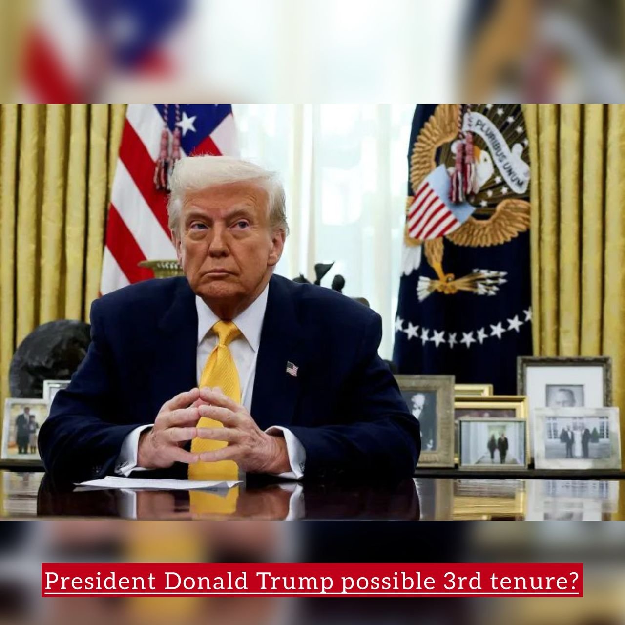 US President Donald Trump gave his reason why he would like to run for a third term even though he is not allowed
