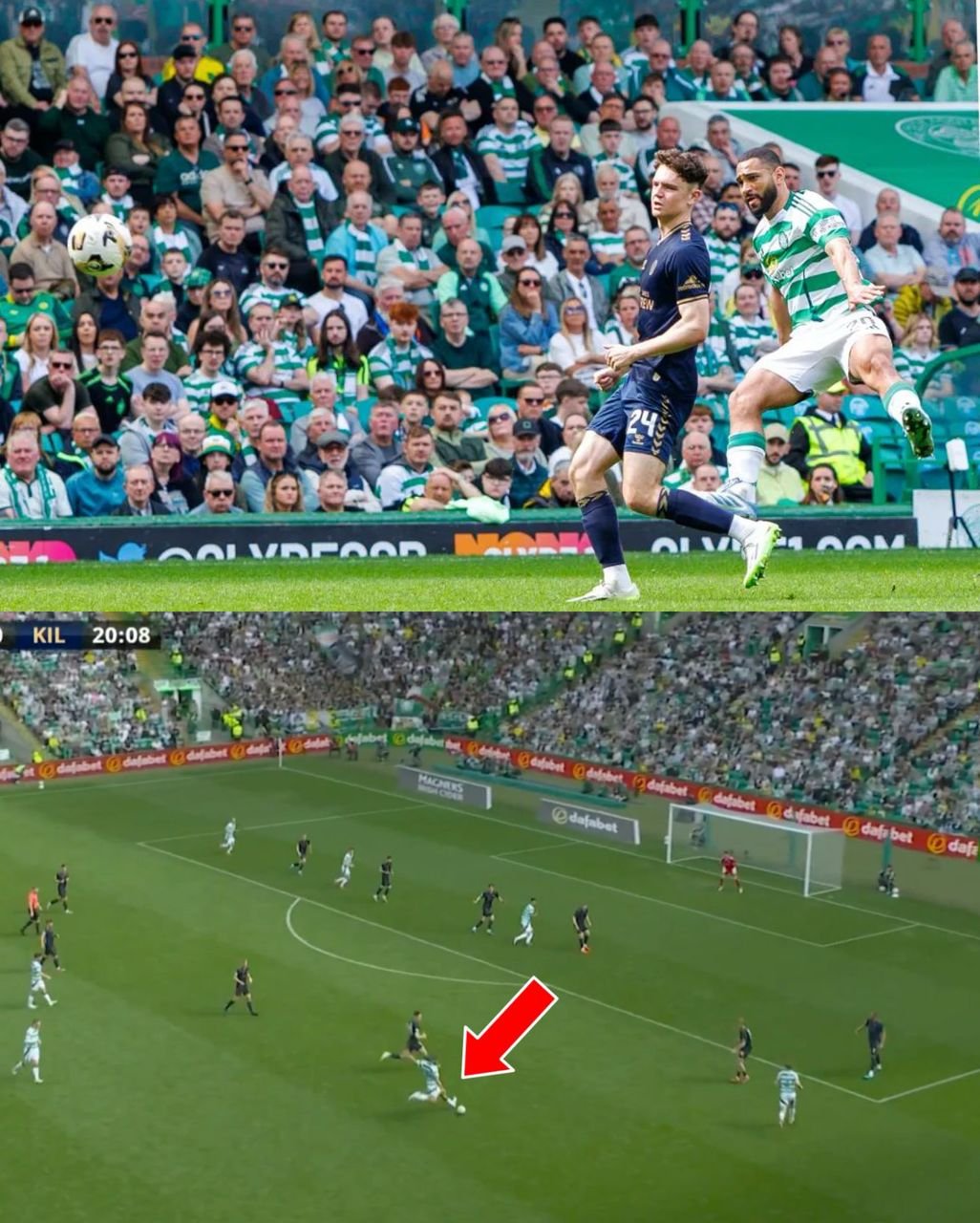 After the mid-blowing goal scored by Cameron Carter-Vickers against Kilmarnock a 25-word message was sent by the the American media