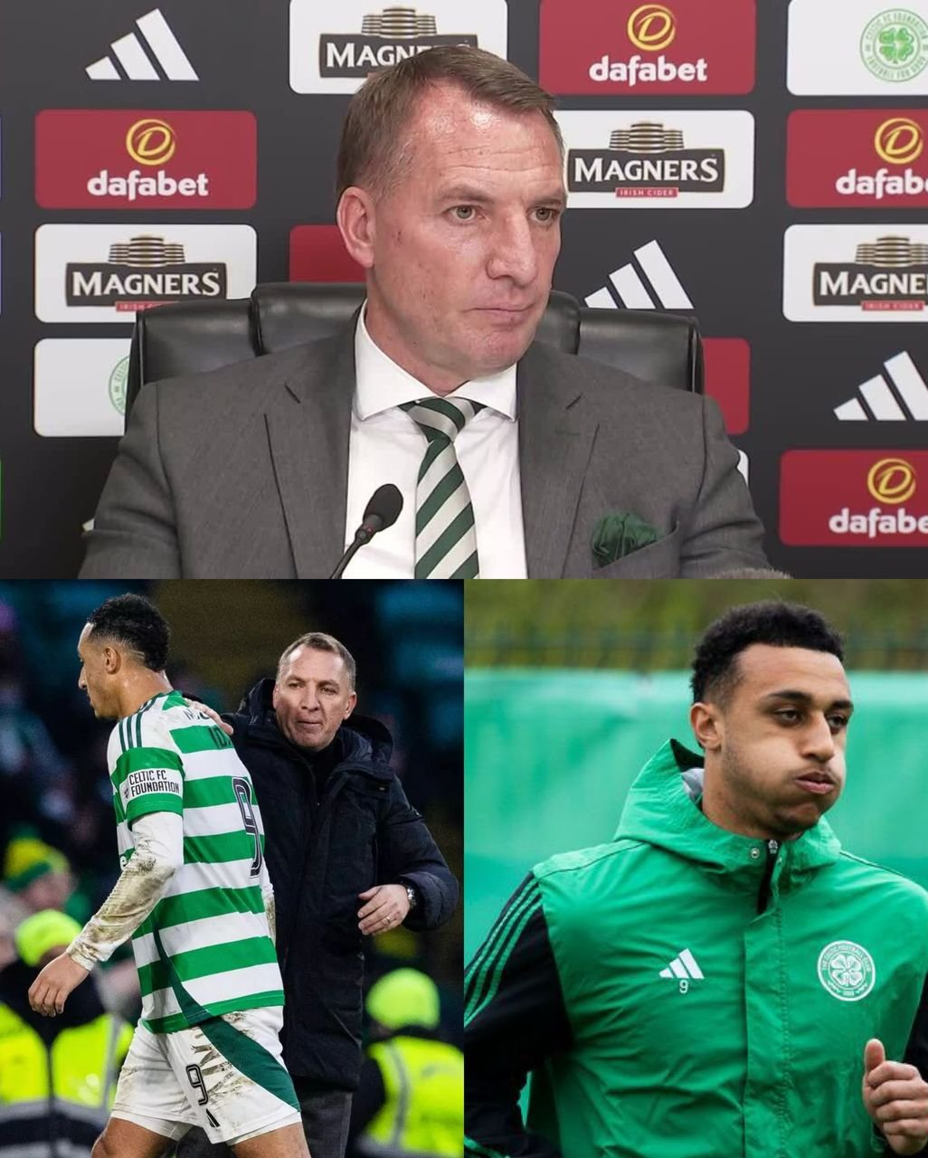 Celtic head coach Brendan Rodgers reacts and speak on a "Leaked video" going viral of the striker Adam Idah vomiting