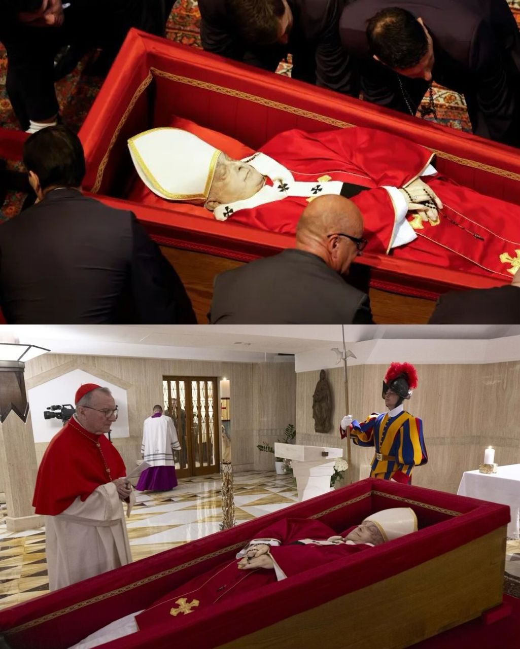 The method by which Pope Francis cadaver is being preserved for his final farewell at St. Peter's Basilica