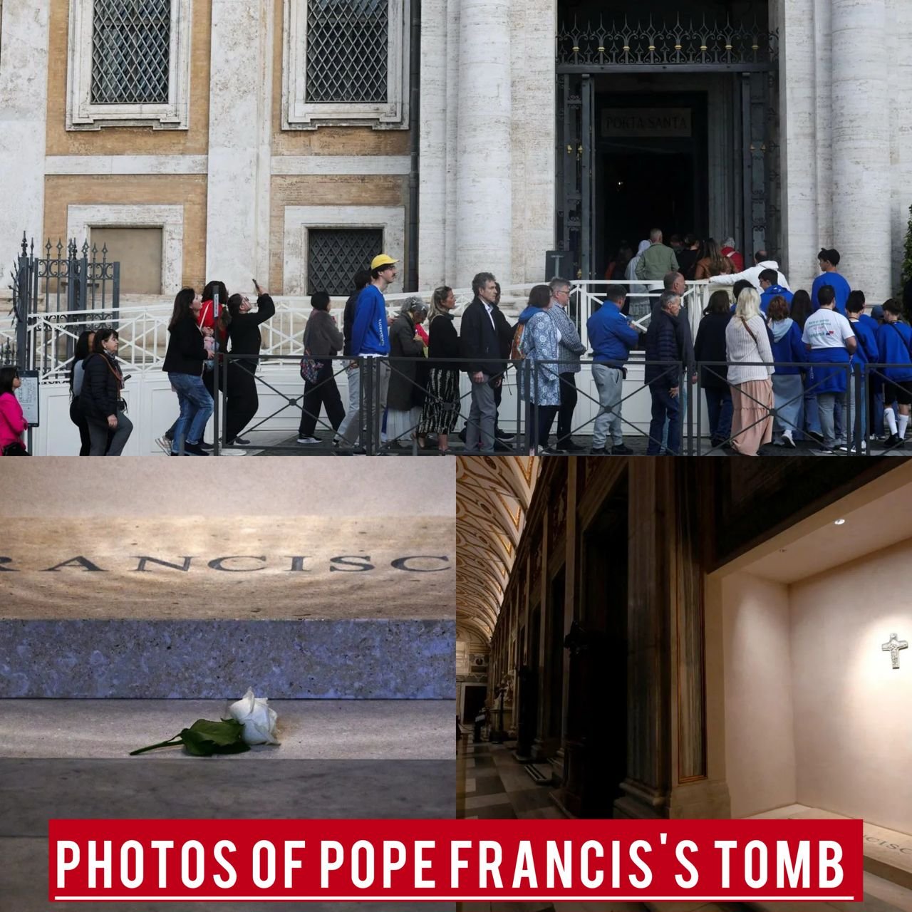 JUST OUT: Photos of Pope Francis's tomb released along side video of how the Vatican said their last farewell to the head of the Catholic Church
