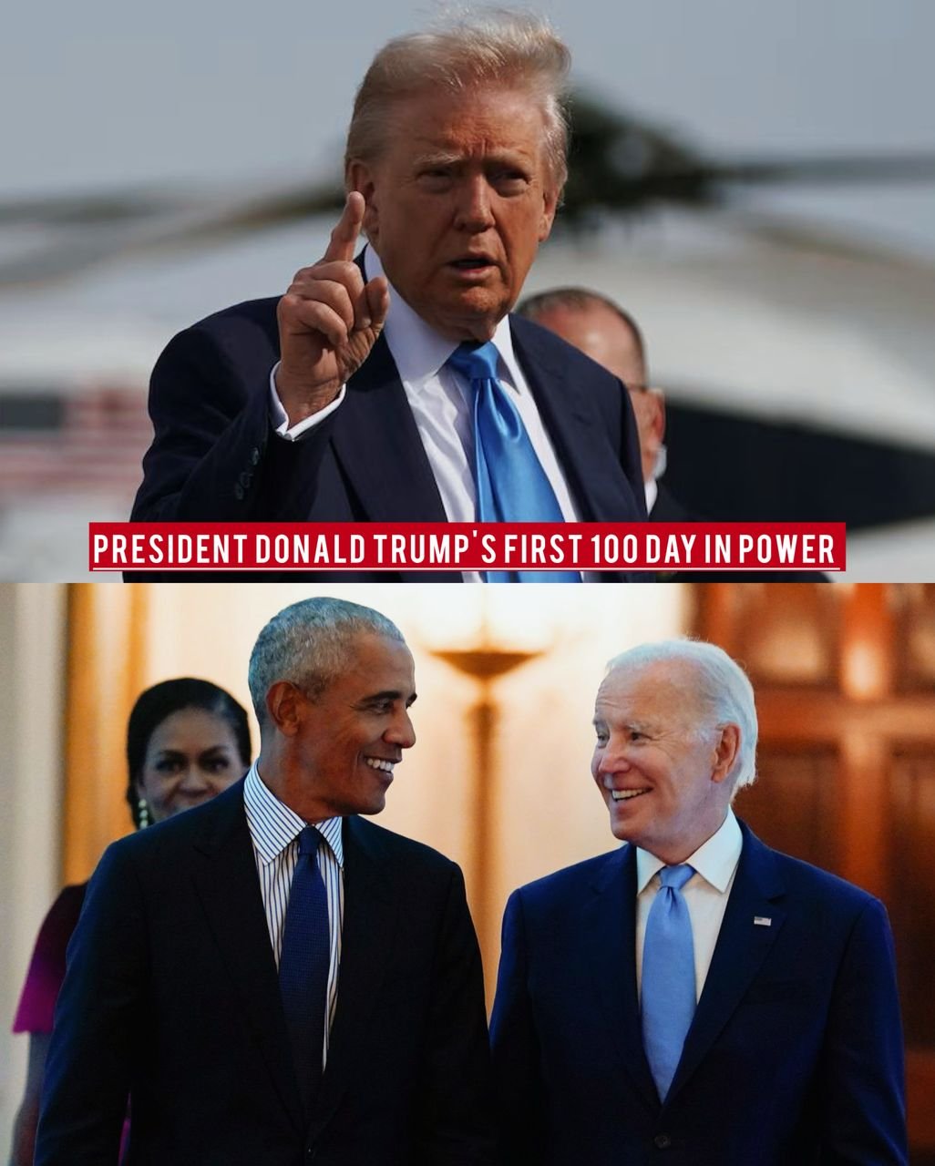 Why American's are disappointed in Donald Trump's first 100 days in power as approval rating was released with comparison to the various Presidents Joe Biden, Barack Obama