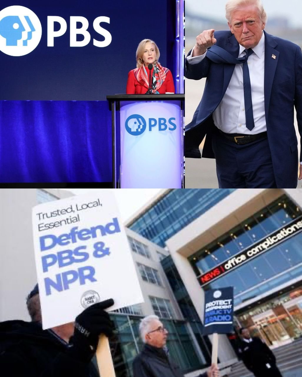 "bias" The chief of PBS denounces the executive order issued by President Donald Trump to reduce funding to the broadcaster as unlawful
