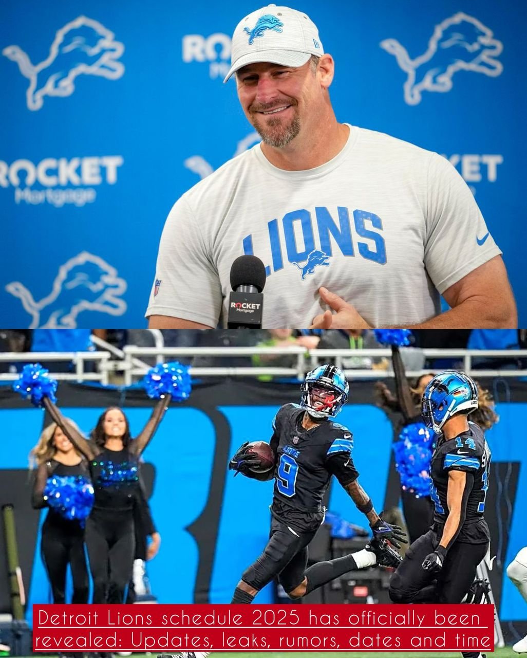 JUST-IN: Detroit Lions schedule 2025 has officially been revealed: Updates, leaks, rumors, dates and time