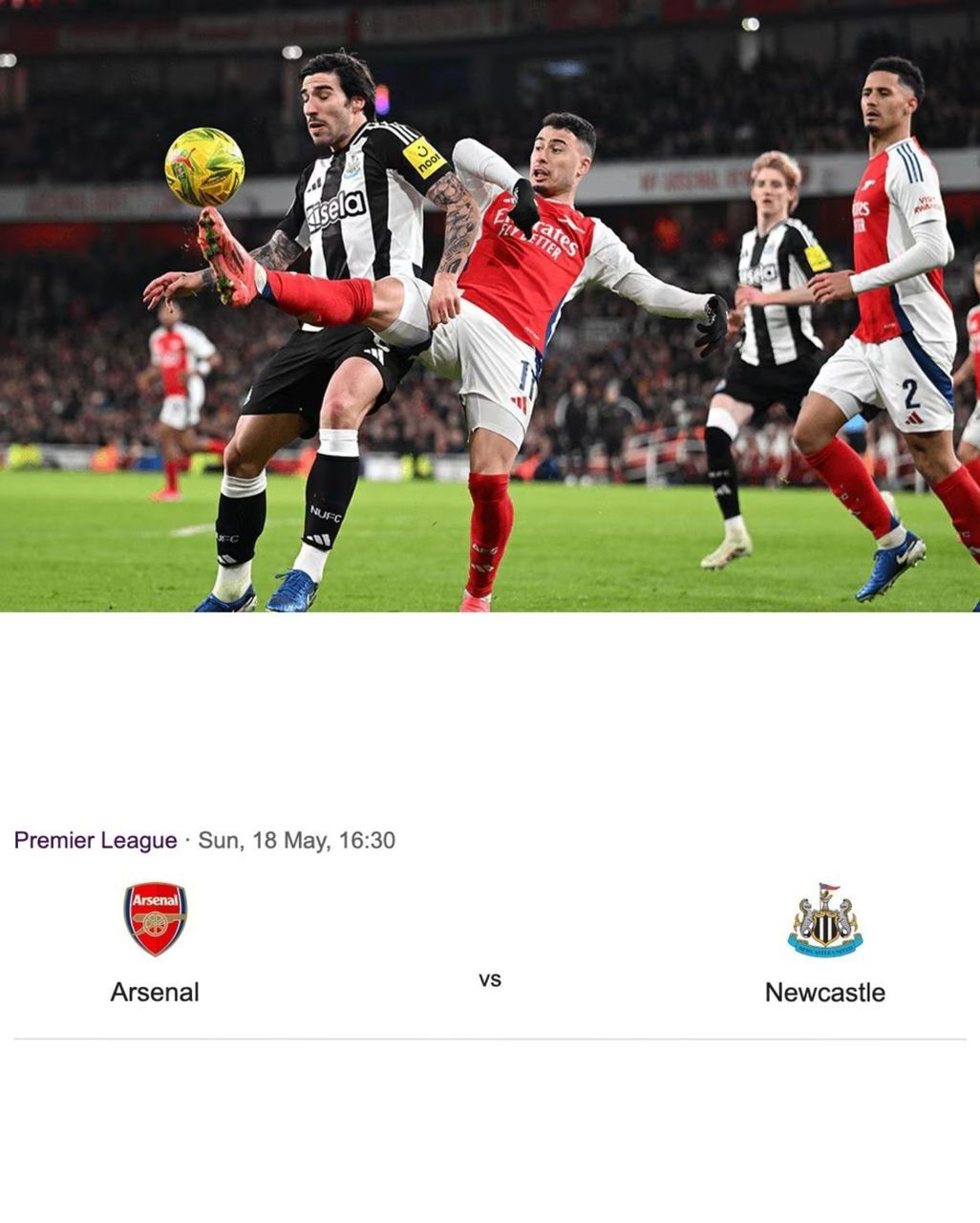Newcastle United predicted starting Lineup to face Arsenal on sunday