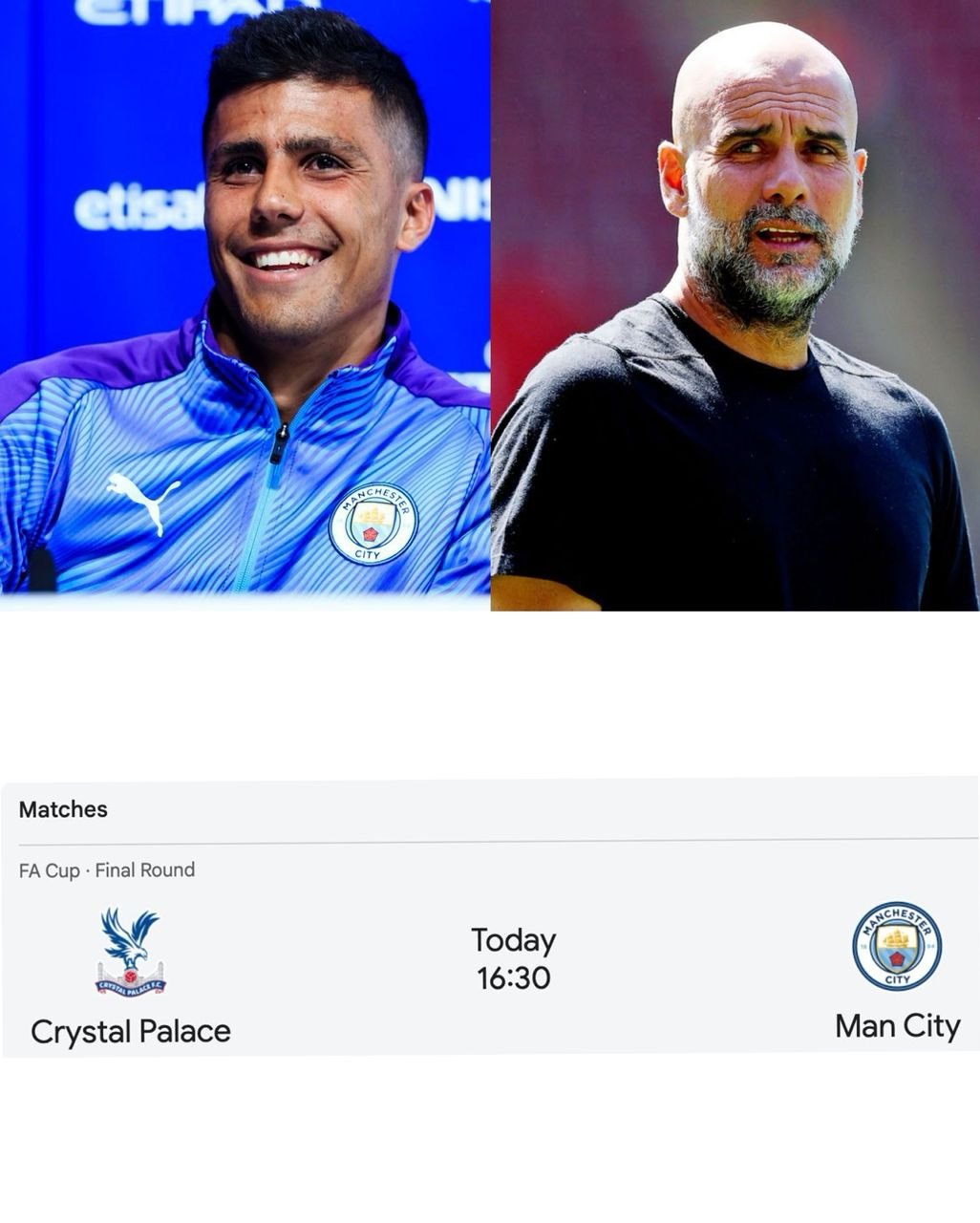 Manchester City manager Pep Guardiola delivers Rodri injury update ahead of FA Cup final against Crystal Palace