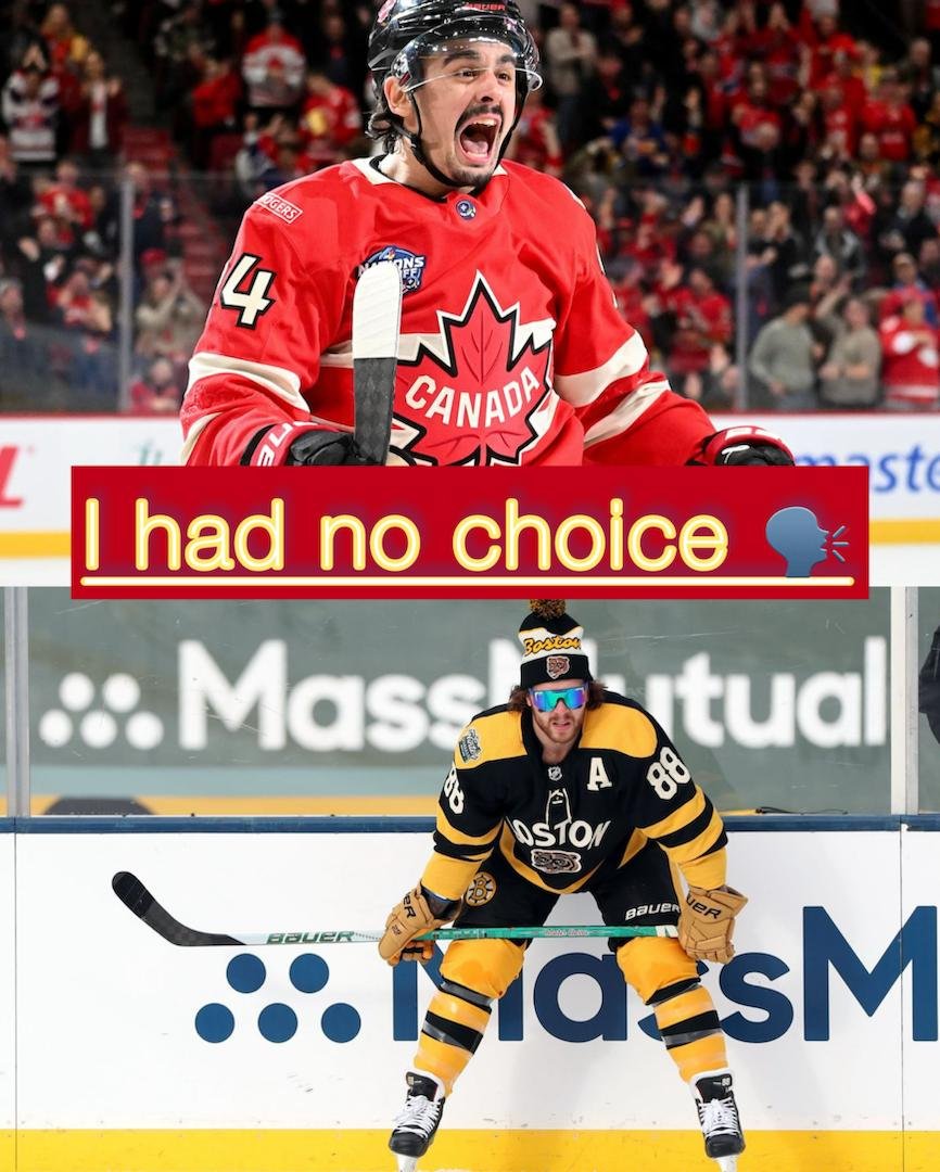 "Had no choice" As a result of Brad Marchand's Panthers scoring a victory over the Toronto Maple Leafs in the playoffs, the Boston Bruins have received some very encouraging news that shocked every fan.