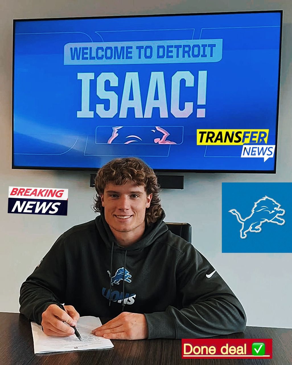 DONE DEAL: Detriot Lions officially sign sAmerican professional football wide receiver
