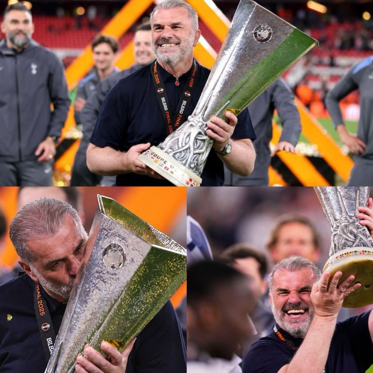 Celtic F.C delivers a 10-word message to the 59-year-old Tottenham Hotspur coach Ange Postecoglou over their Europa League win against Manchester United