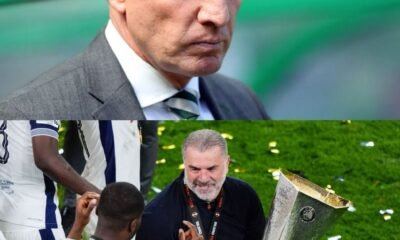 Brendan Rodgers sends former Celtic coach a direct message after Ange Postecoglou team Tottenham wins the Europa League
