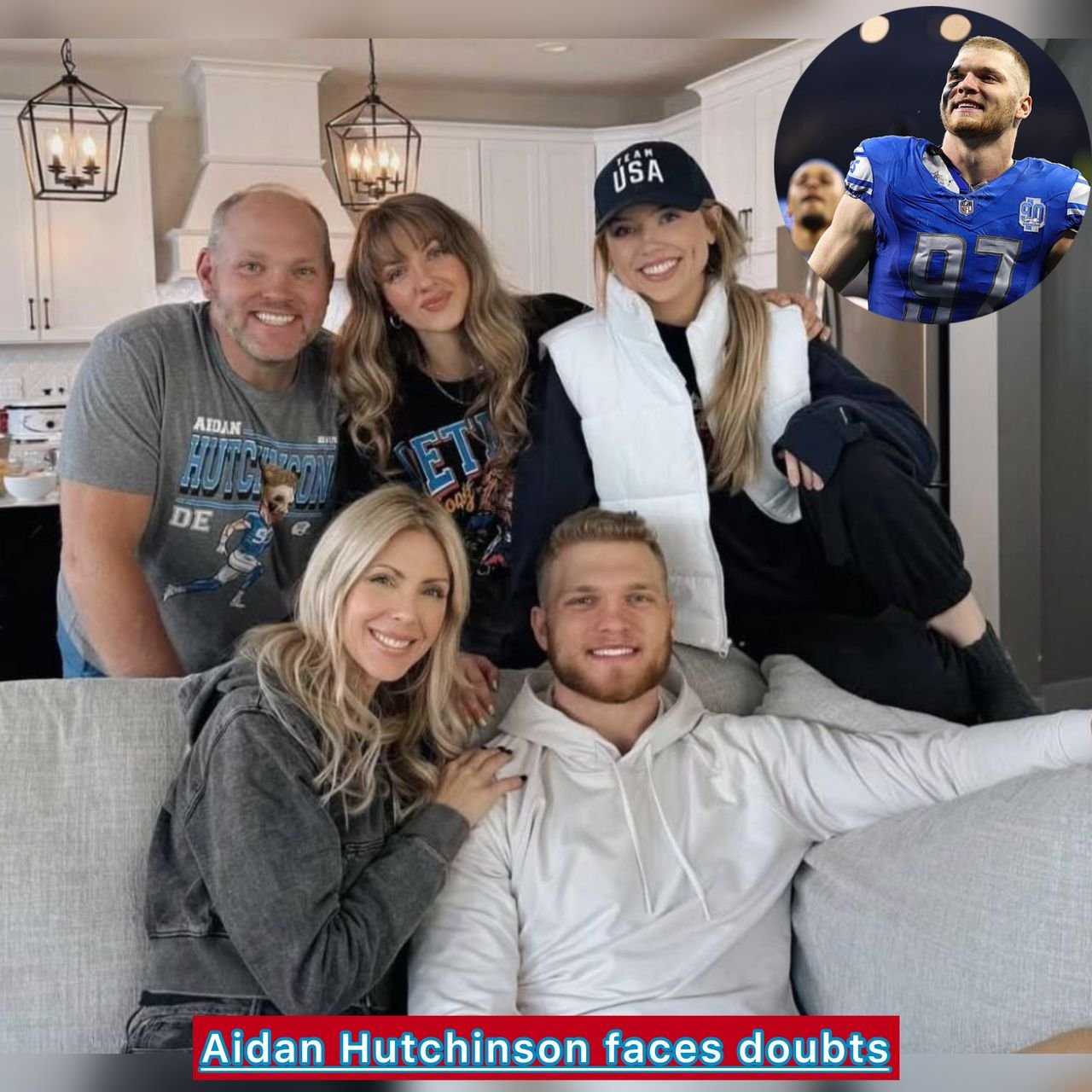 As the Detroit Lions pursue an edge rusher solution, the 24-year-old defensive end Aidan Hutchinson is confronted with doubts regarding his defensive line.