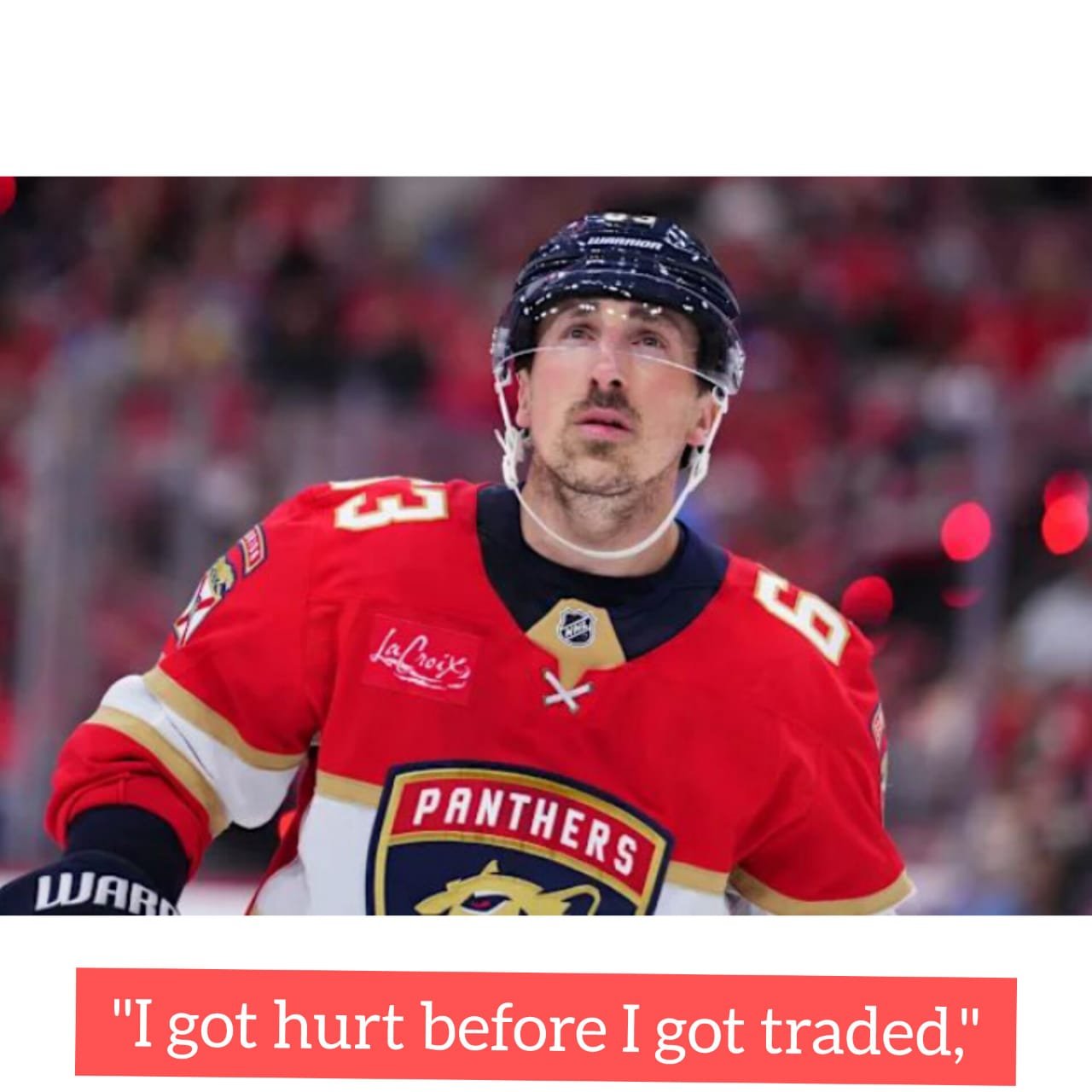 "I got hurt before I got traded," - Brad Marchand's sends out an emotional message to Boston Bruins after his trade move to Florida Panthers