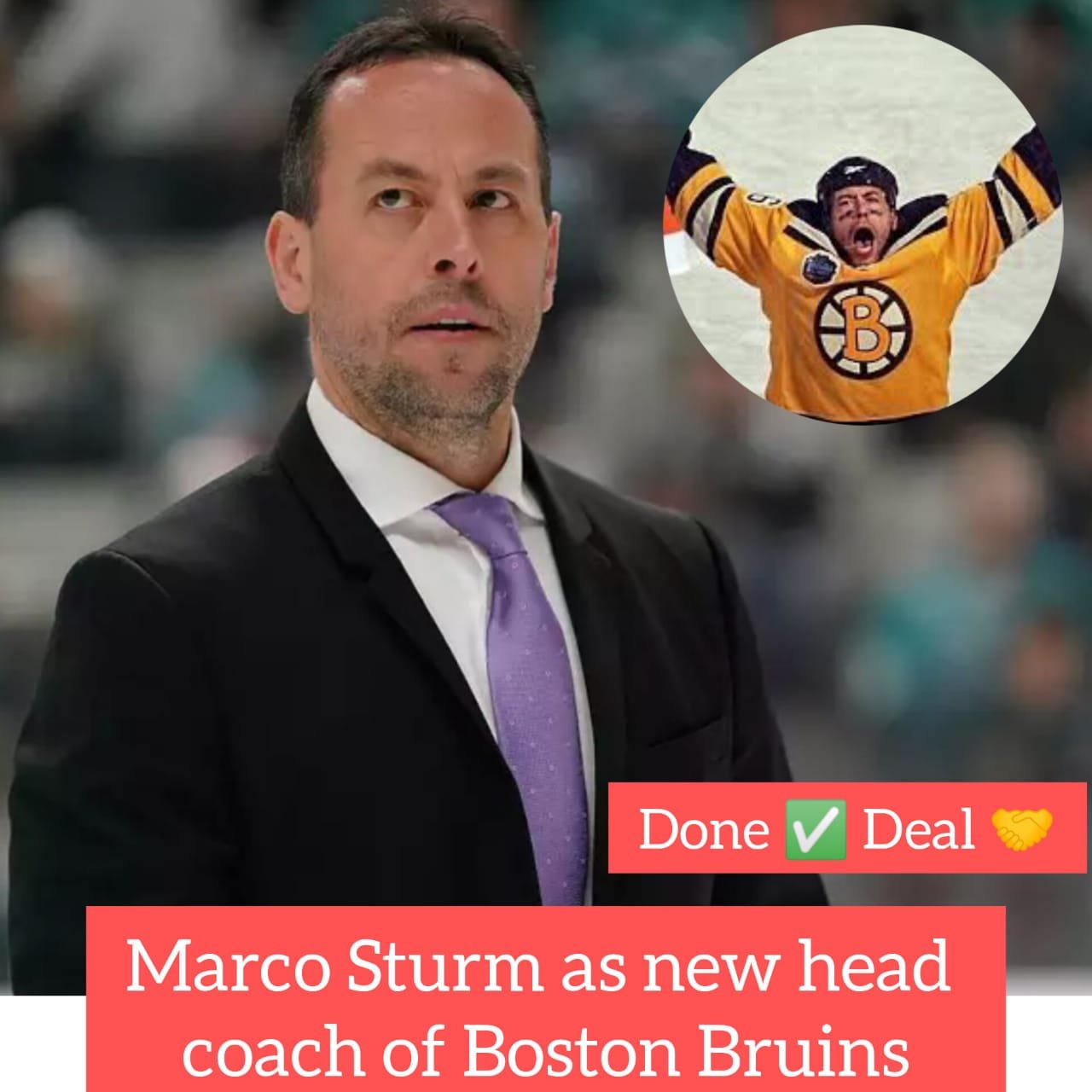 Breaking news: Boston Bruins officially announce Marco Sturm as the new head coach of the team