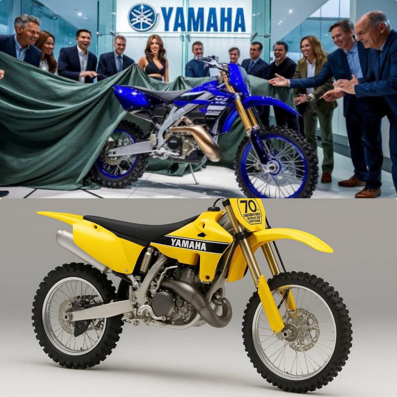 Breaking news: As a way to commemorate seven decades of creative thinking, racing legacy, and engineering brilliance, Yamaha is pleased to present the introduction of the 2025 Yamaha 70th Series YZ500 2-Stroke