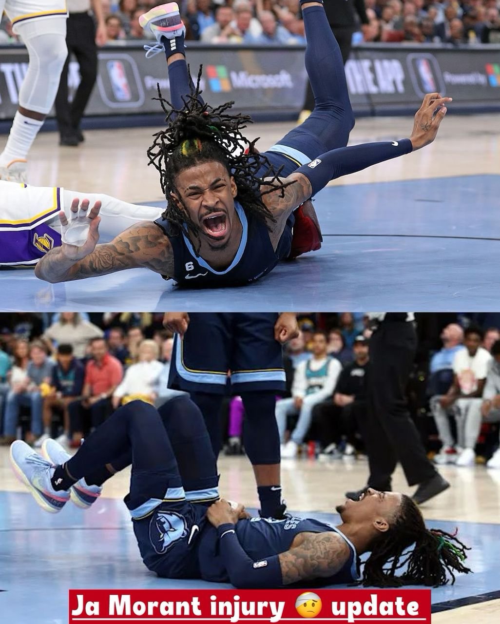 Report: Memphis Grizzlies gives the 25-year-old Point guard Ja Morant's injury state an update before their NBA play-in game against the Mavs.