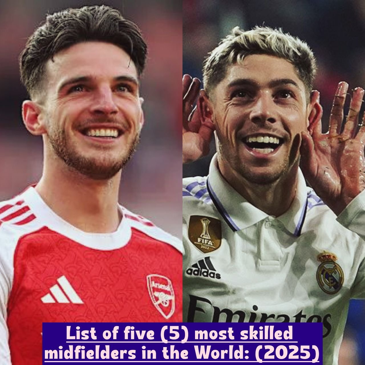 To know: List of five (5) most skilled midfielders in the World: (2025)