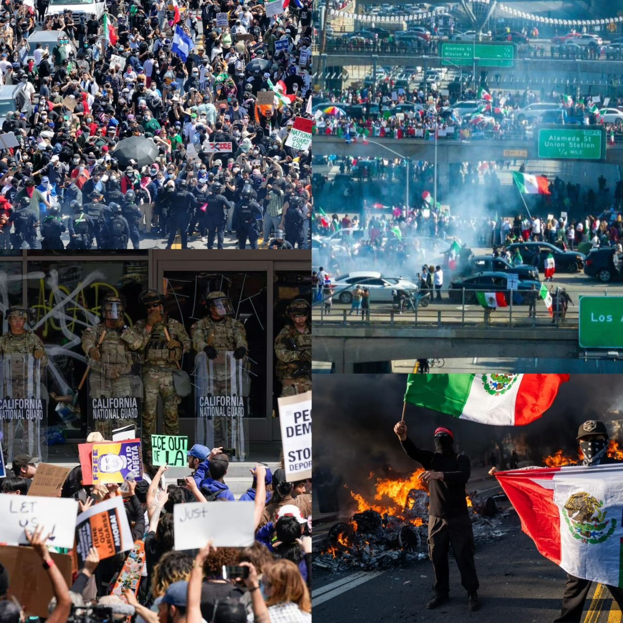 Latest update on Los Angeles over US immigration raids after curfew is in place for a second night