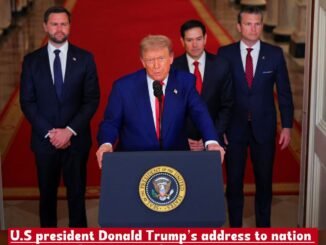 U.S president Donald Trump’s address to nation after attack on Iran with a strong message over action