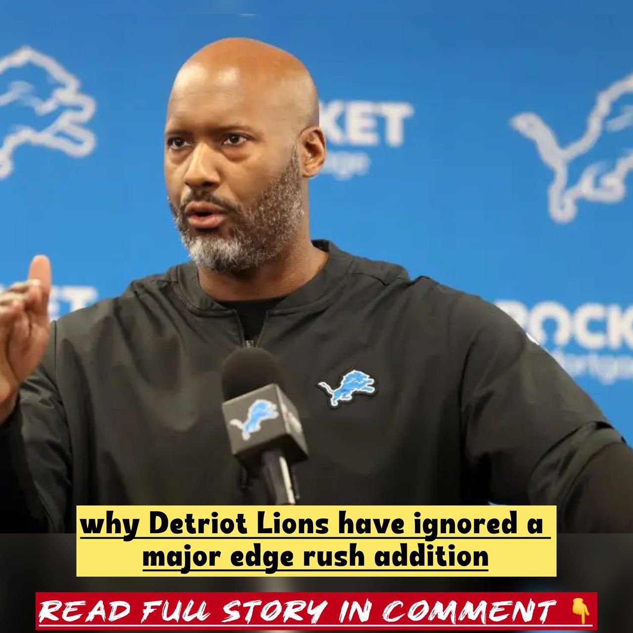 Brad Holmes break silence and explains the hidden reason why Detriot Lions have ignored a major edge rush addition