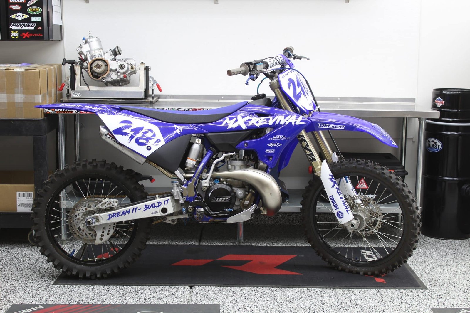 The Powered by a Pure Two-Stroke Fury Engine of The YZ500