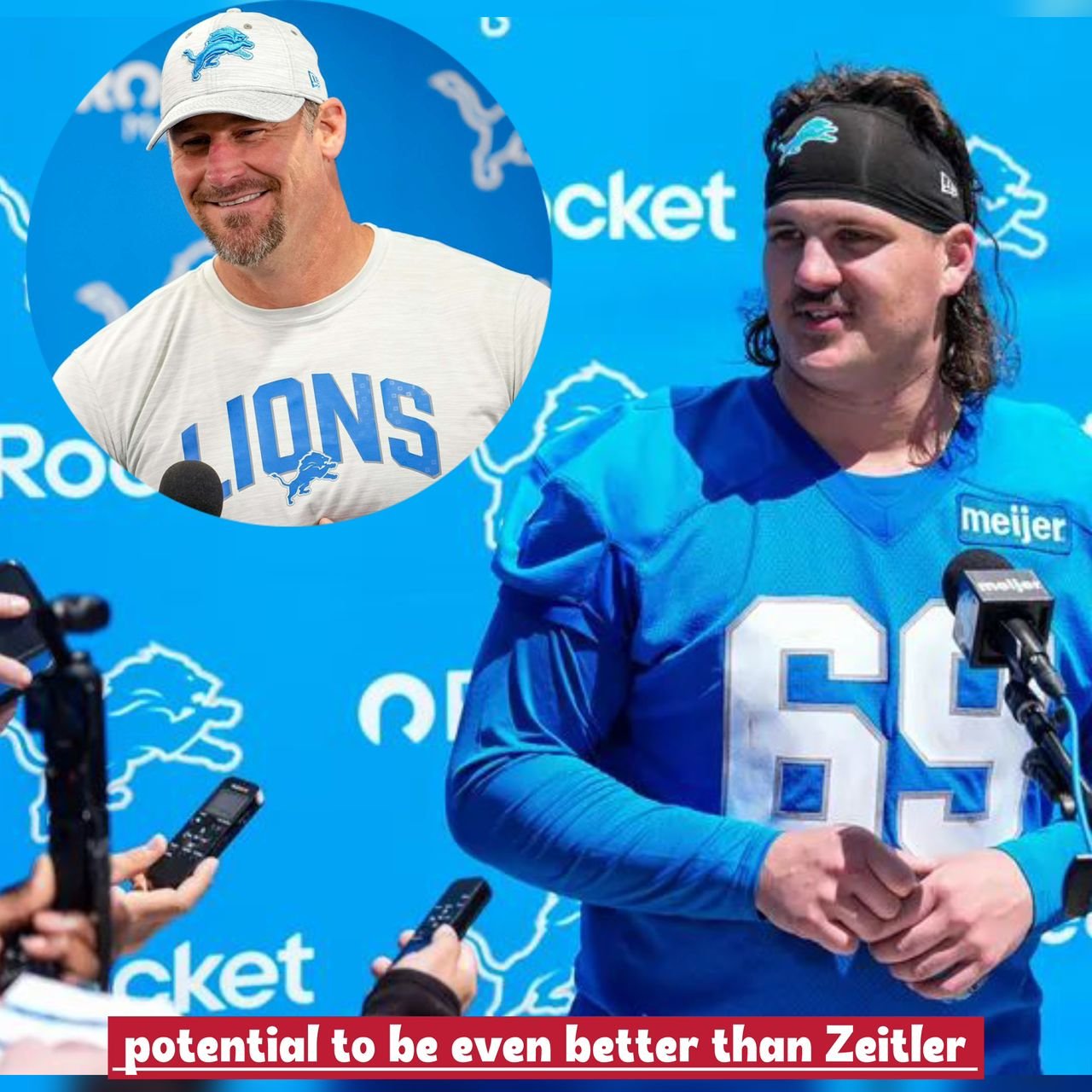 "step one" Detroit Lions head coach Dan Campbell break silence and gave his verdict over the 24-year-old rookie guard Tate Ratledge heading into the 2025 NFL season