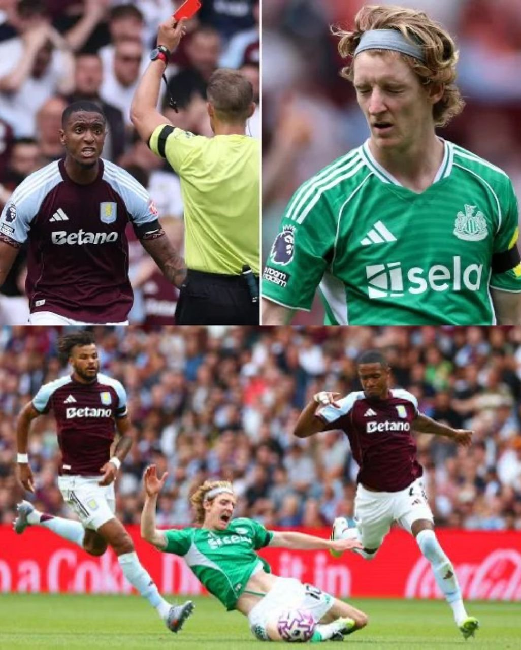 “It's so frustrating" Anthony Gordon reacts as Premier League statement over Ezri Konsa’s red card during the 0-0 draw match against Aston Villa