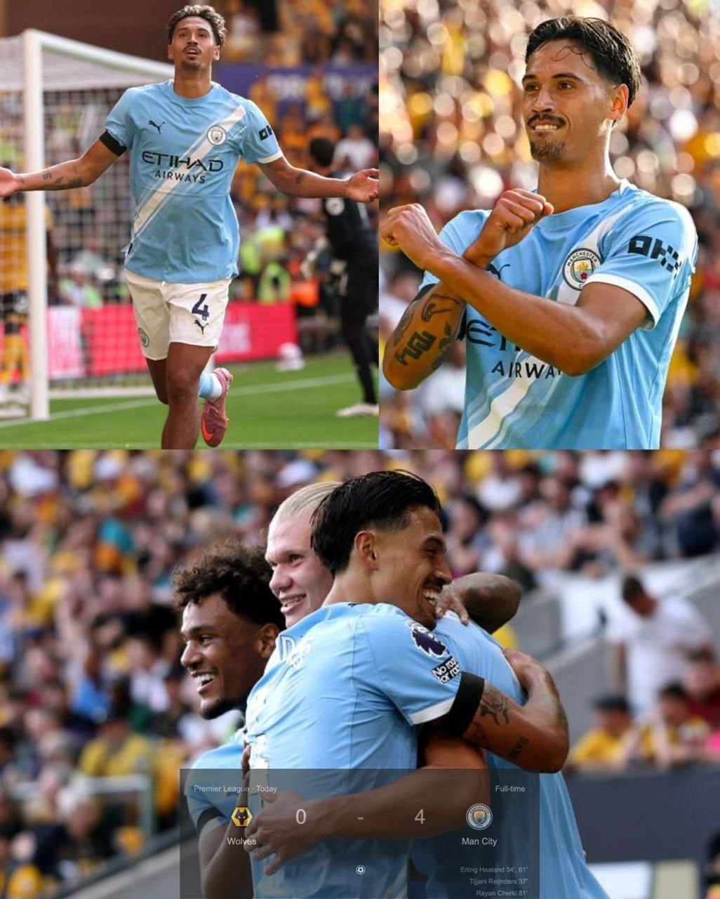 Football pundit Alan Shearer explains the reason why the midfielder Tijjani Reijnders was a "threat" to play against in the Wolves 0 - 4 Manchester City match
