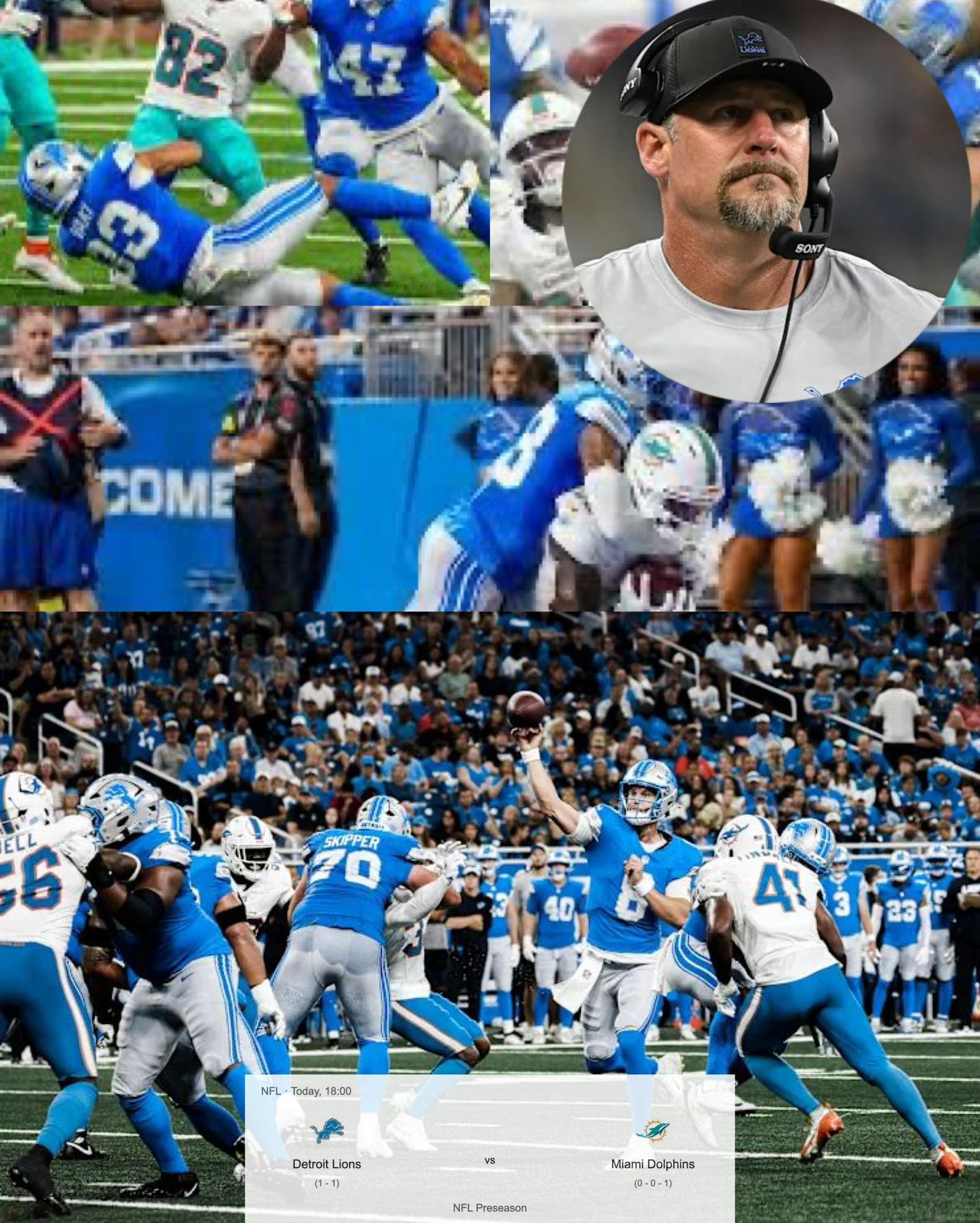 "it was really good for us" Detroit Lions head coach Dan Campbell gave his verdict over their game against Miami Dolphins