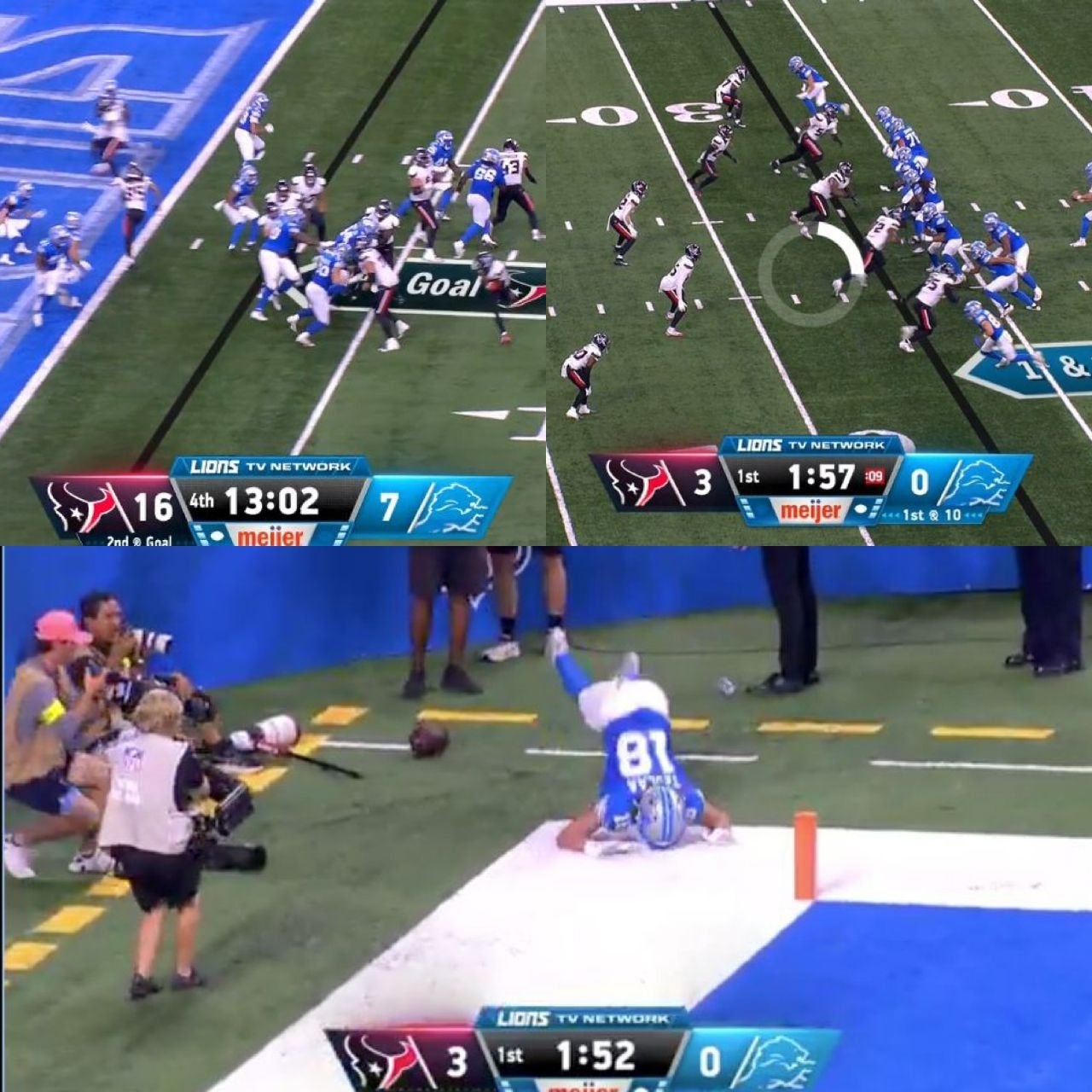Detriot Lions vs Houston Texans recap in Ford Field for the NFL preseason game final