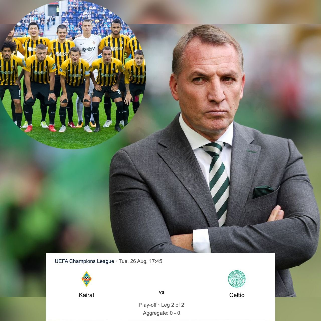 "we need the result" - Celtic coach Brendan Rodgers sends out a brutal warning message to Kairat ahead of their UEfa Champions League match on Tuesday