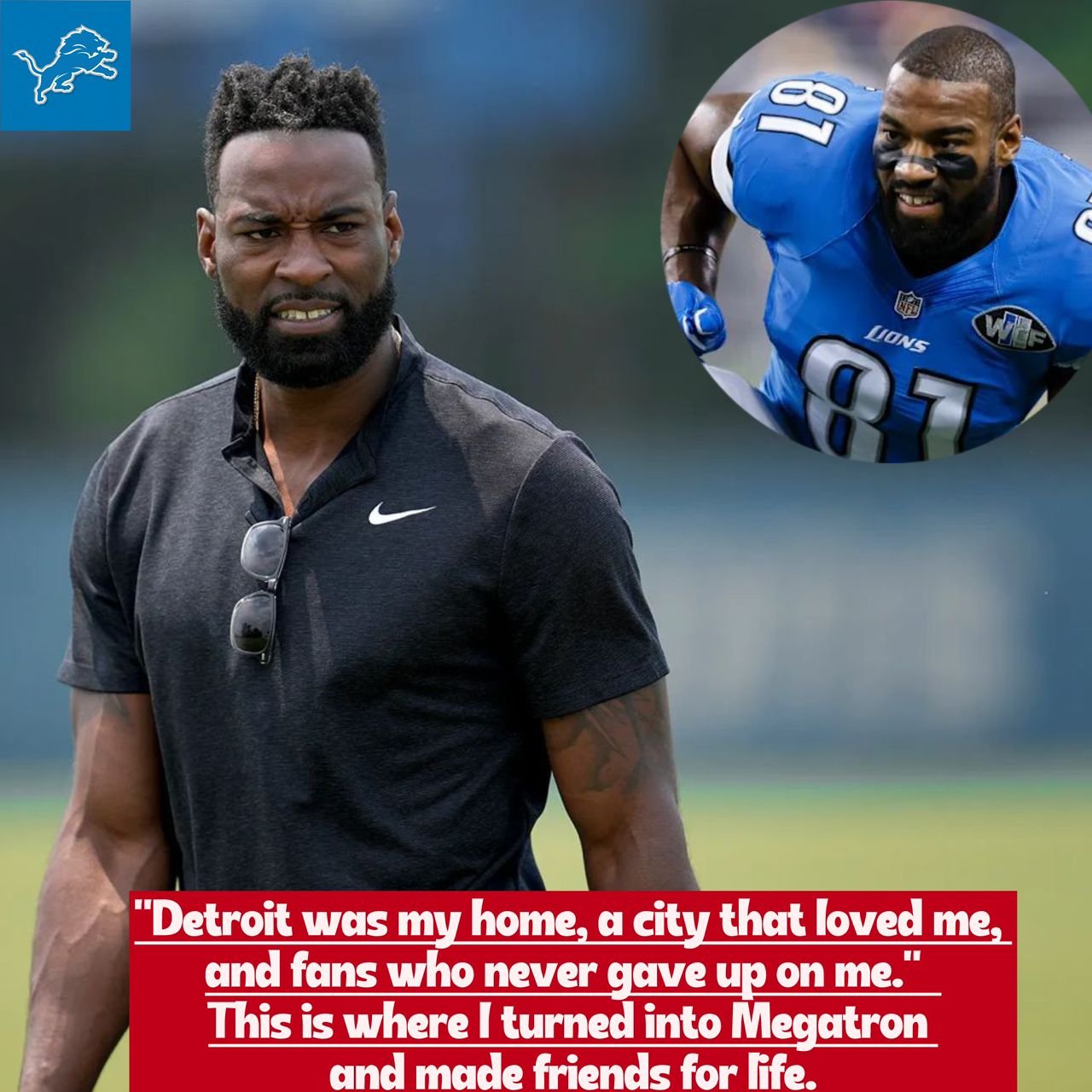 Breaking news: The Icon of the Detriot Lions Right before the start of the new season, Calvin Johnson will be returning to his role as co-owner and will be leading from the front