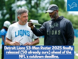 Breaking news: Detroit Lions 53-Man Roster 2025 finally released (50 already sure) ahead of the NFL’s cutdown deadline.
