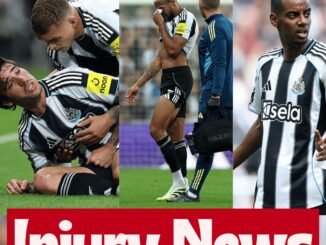 Newcastle United injury reports & return dates for the three (3) players Alexander Isak, Sandro Tonali, Joelinton ahead of their match clash against Leeds