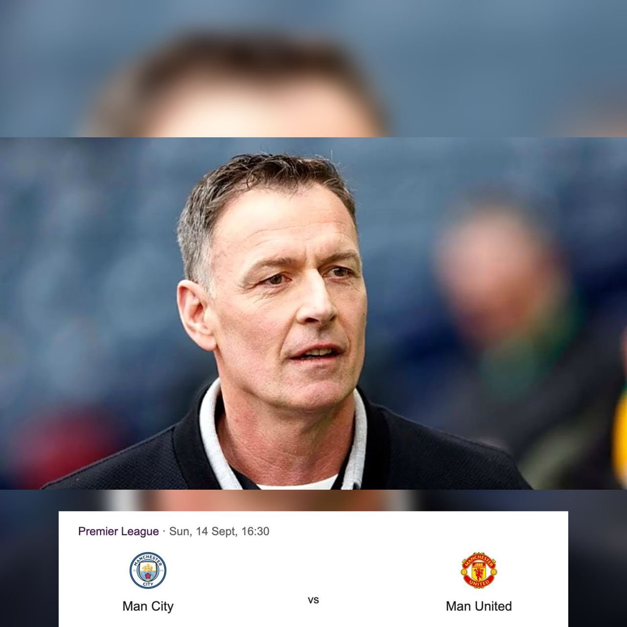 English former professional football player and manager Chris Sutton gave his verdict over Manchester City vs Manchester United on Sunday