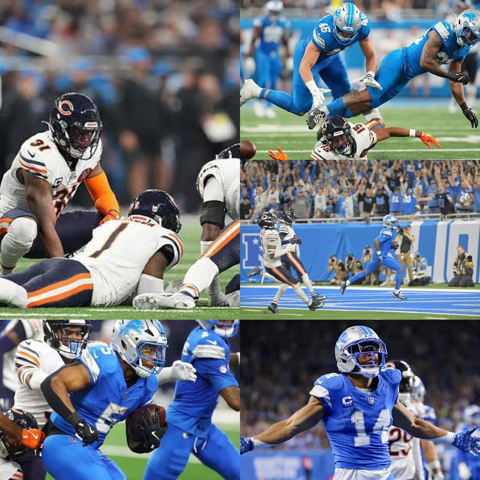 Game Summary: Detroit Lions 52–21 Chicago Bears. The Lions won with a strong offensive performance in week 2 at NFL