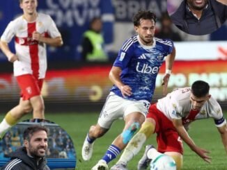 Former Celtic winger Nicolas Kuhn makes his first start for Como in a clash that saw Cesc Fabregas go head-to-head with Patrick Vieira about his performance with a strong message