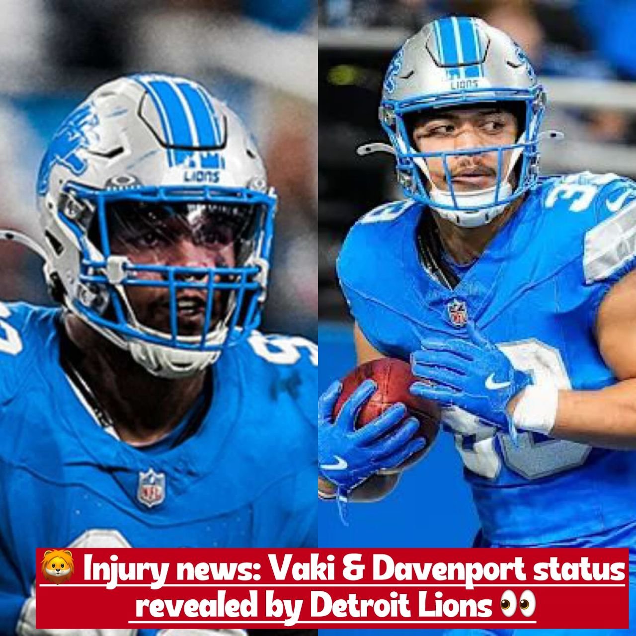 Detroit Lions reveal fresh injury updates on Marcus Davenport and Sione Vaki