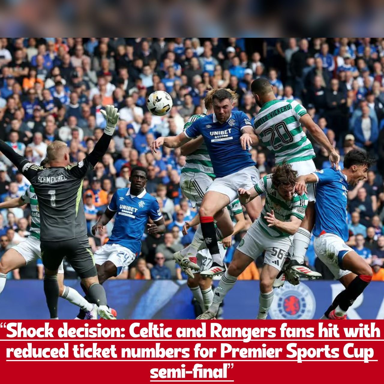 The main reason behind why Celtic and Rangers receiving smaller ticket allocations for the Premier Sports Cup semi-final