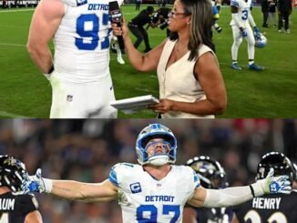 Detroit Lions star Aidan Hutchinson steps up with a dominant display, guiding the Lions’ defense to finish off the Ravens.