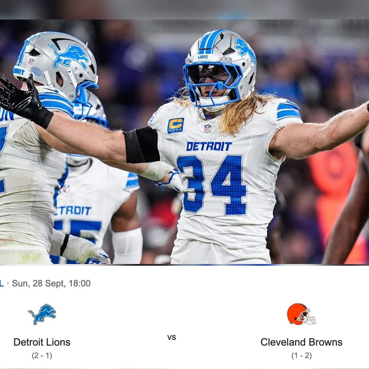 Detroit Lions vs Cleveland Browns: Complete Game Preview with Team News & How to Watch