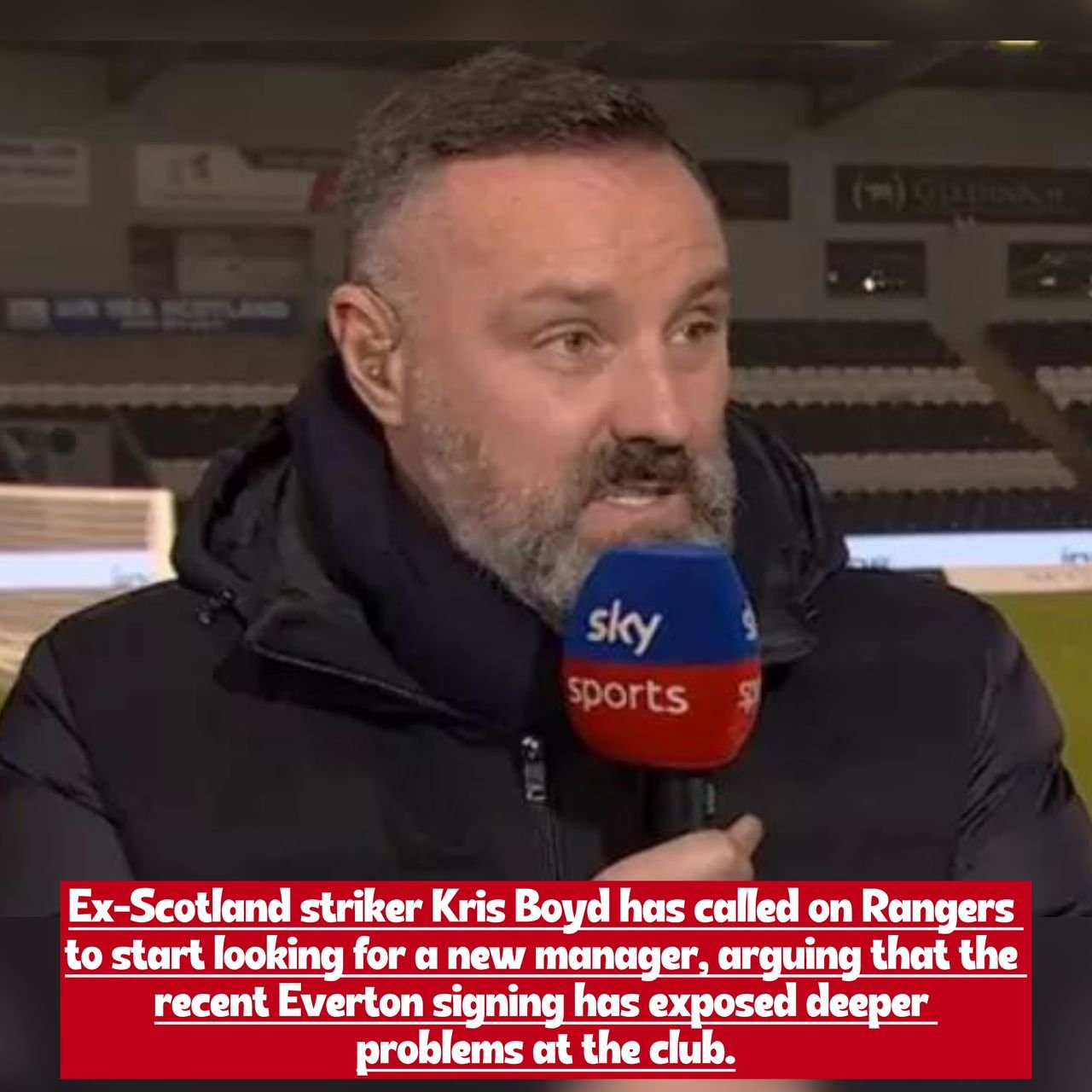 Scottish former professional Kris Boyd urges Rangers to begin searching for a new manager after the Everton signing highlights underlying issues.