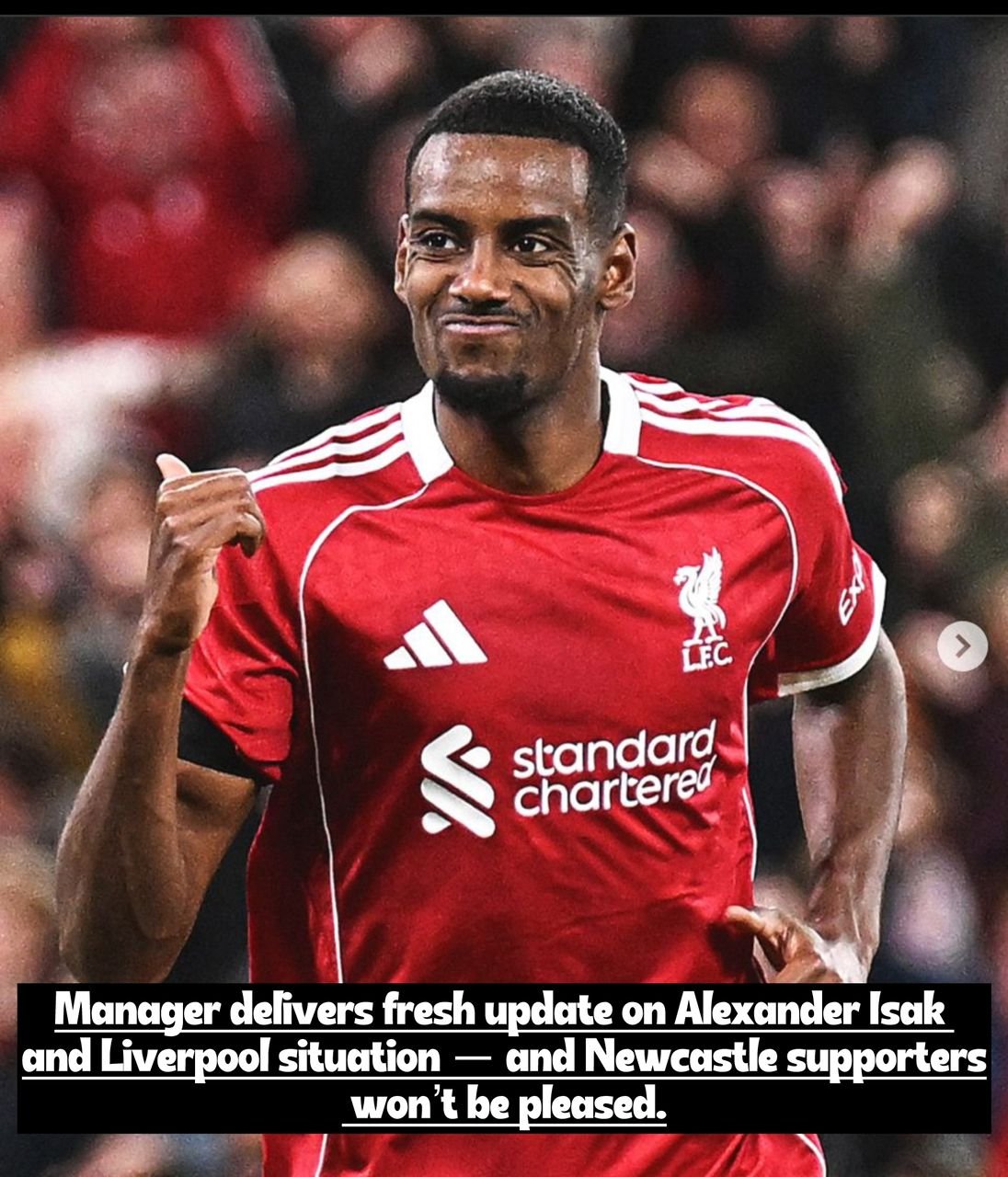‘He’s still not fit’ – Danish football manager makes latest Alexander Isak claim and Liverpool statement bound to anger Newcastle United faithful.