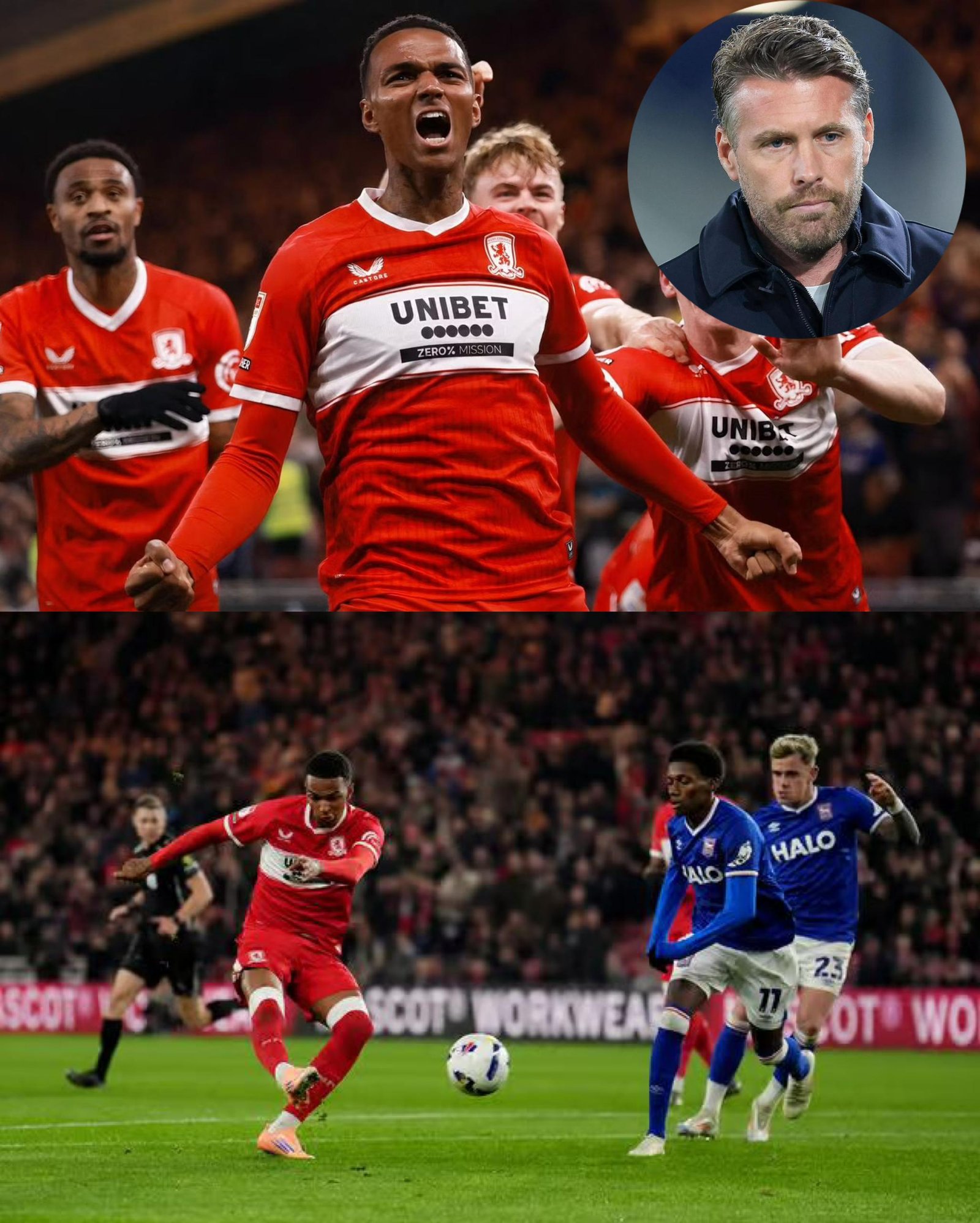 "Starting and finishing the move" Middlesbrough FC coach Rob Edwards reacts to Morgan Whittaker emotional message on social media after their 2-1 win against Ipswich Town